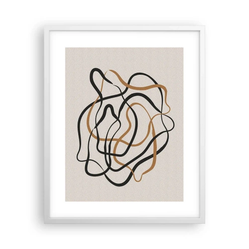Poster in white frmae - Everything Is Tangled UP - 40x50 cm
