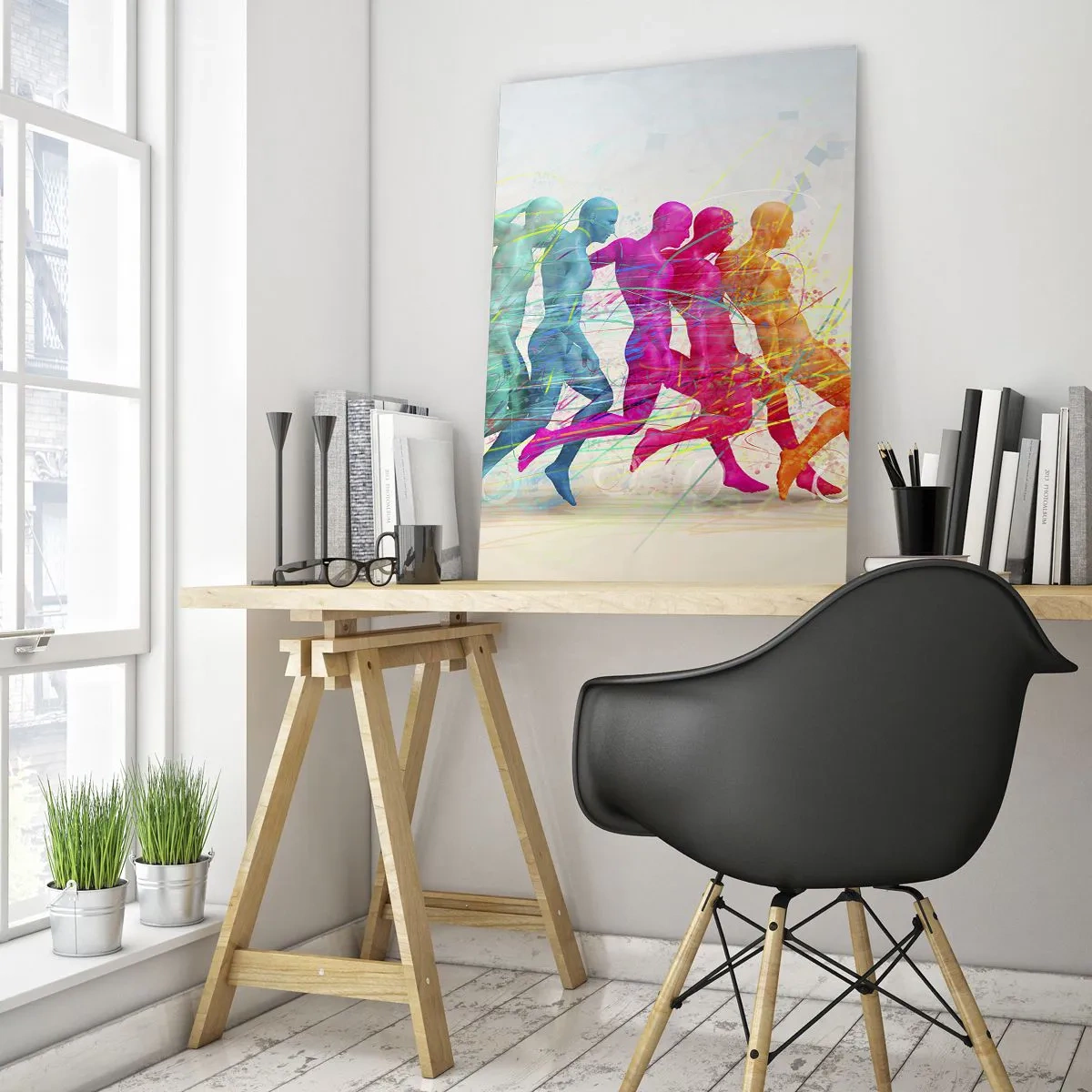 Glass picture - Harmony of Movement - 50x70 cm