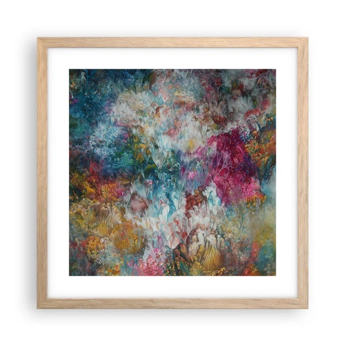 Poster in light oak frame - In Full Bloom - 40x40 cm