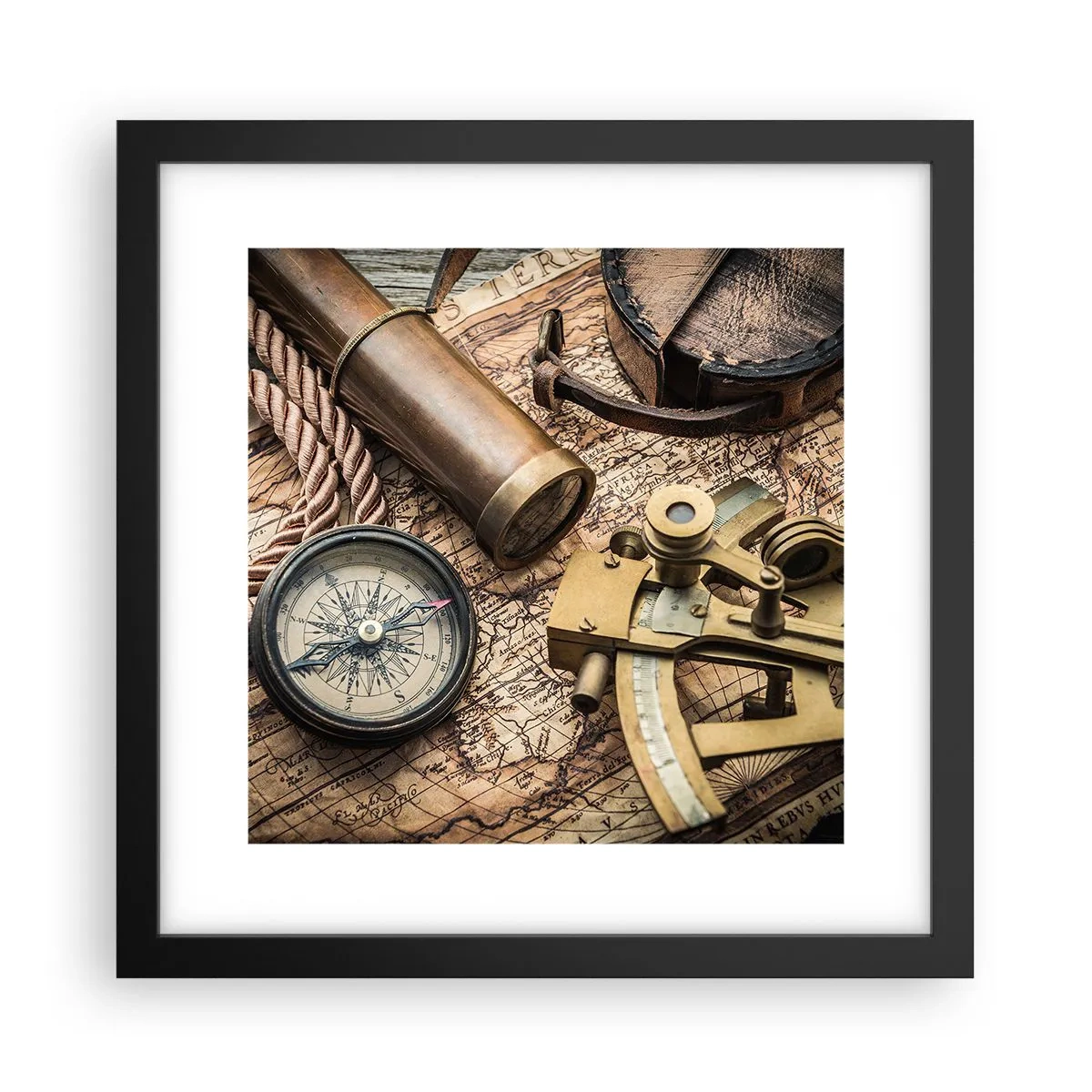 Poster in black frame - Show the Way - 30x30 cm