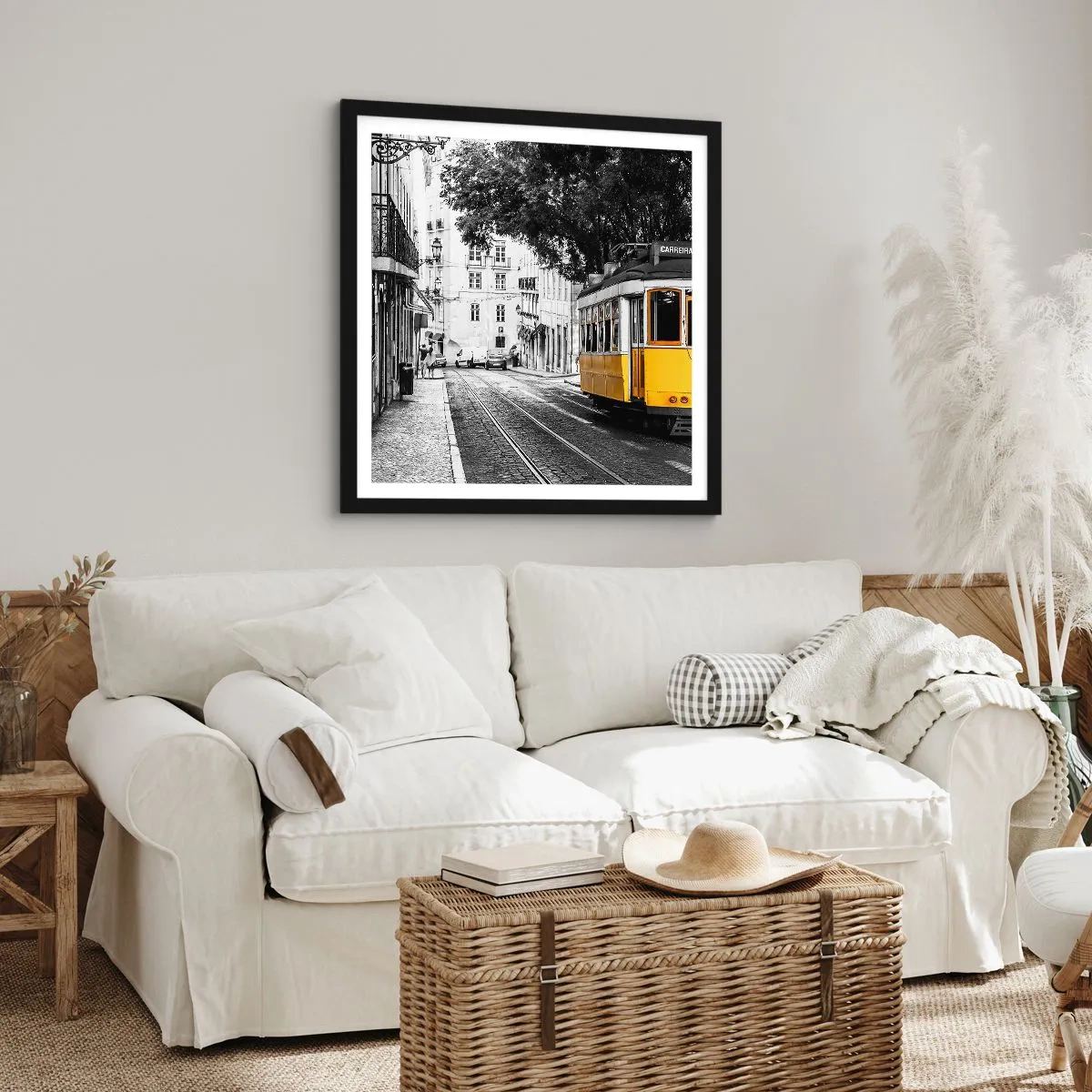 Poster in black frame - With Fado in the Background - 30x30 cm