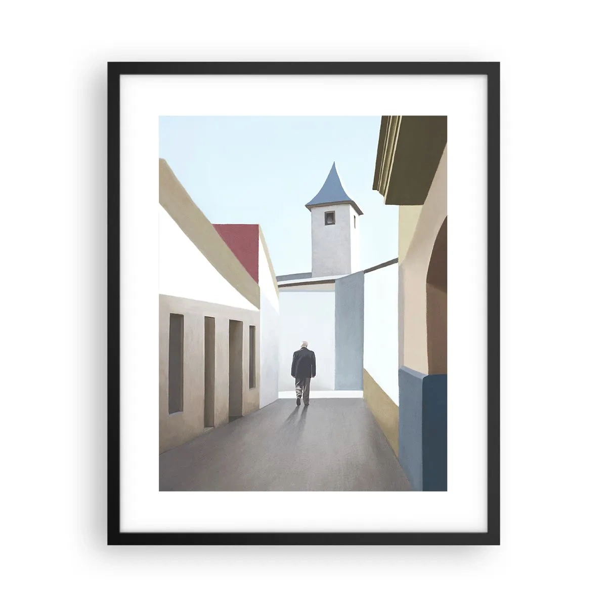 Poster in black frame - Sunny Walk - 40x50 cm