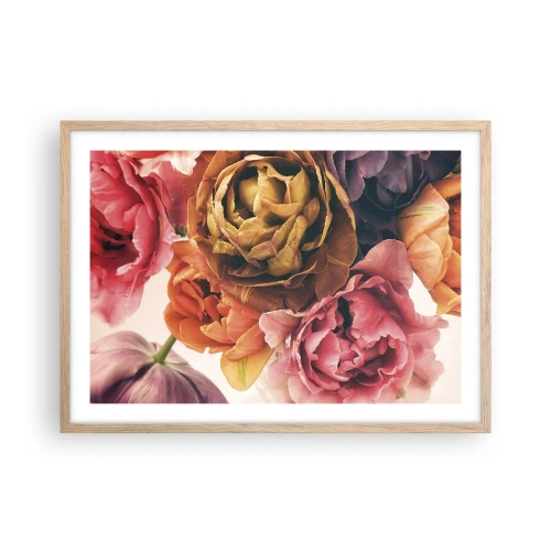 Poster in light oak frame - Celebration of Life - 70x50 cm