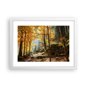 Poster in white frmae - Time for Rest - 40x30 cm