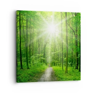 Canvas picture - Green Cathedral - 30x30 cm