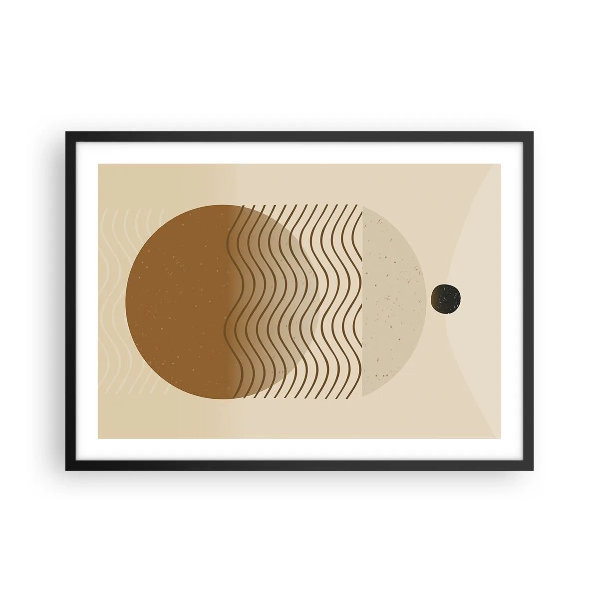Poster in black frame - About the Origin of Geometrical Figures - 70x50 cm