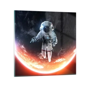 Glass picture - Can I Stay a Bit More? - 70x70 cm