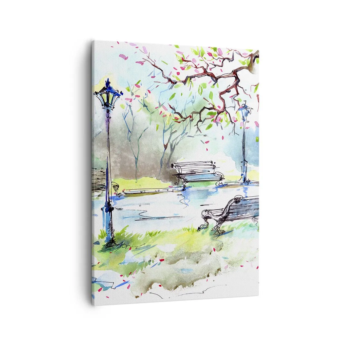 Canvas picture - Charm of Park Silence - 50x70 cm