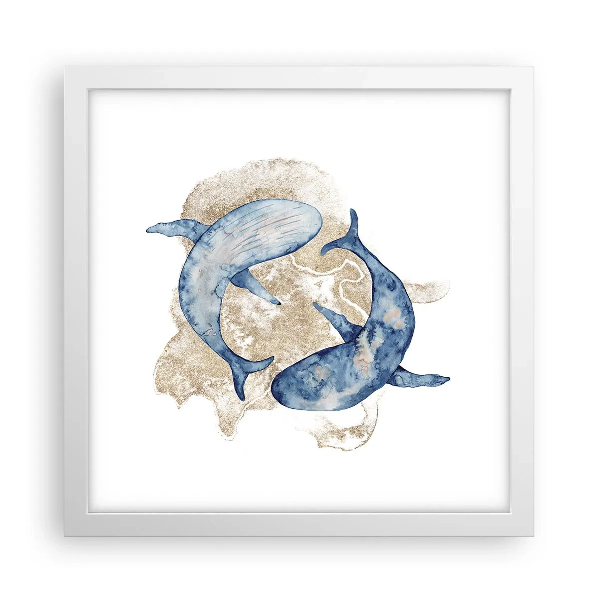 Poster in white frmae - Frendship or Love? - 30x30 cm