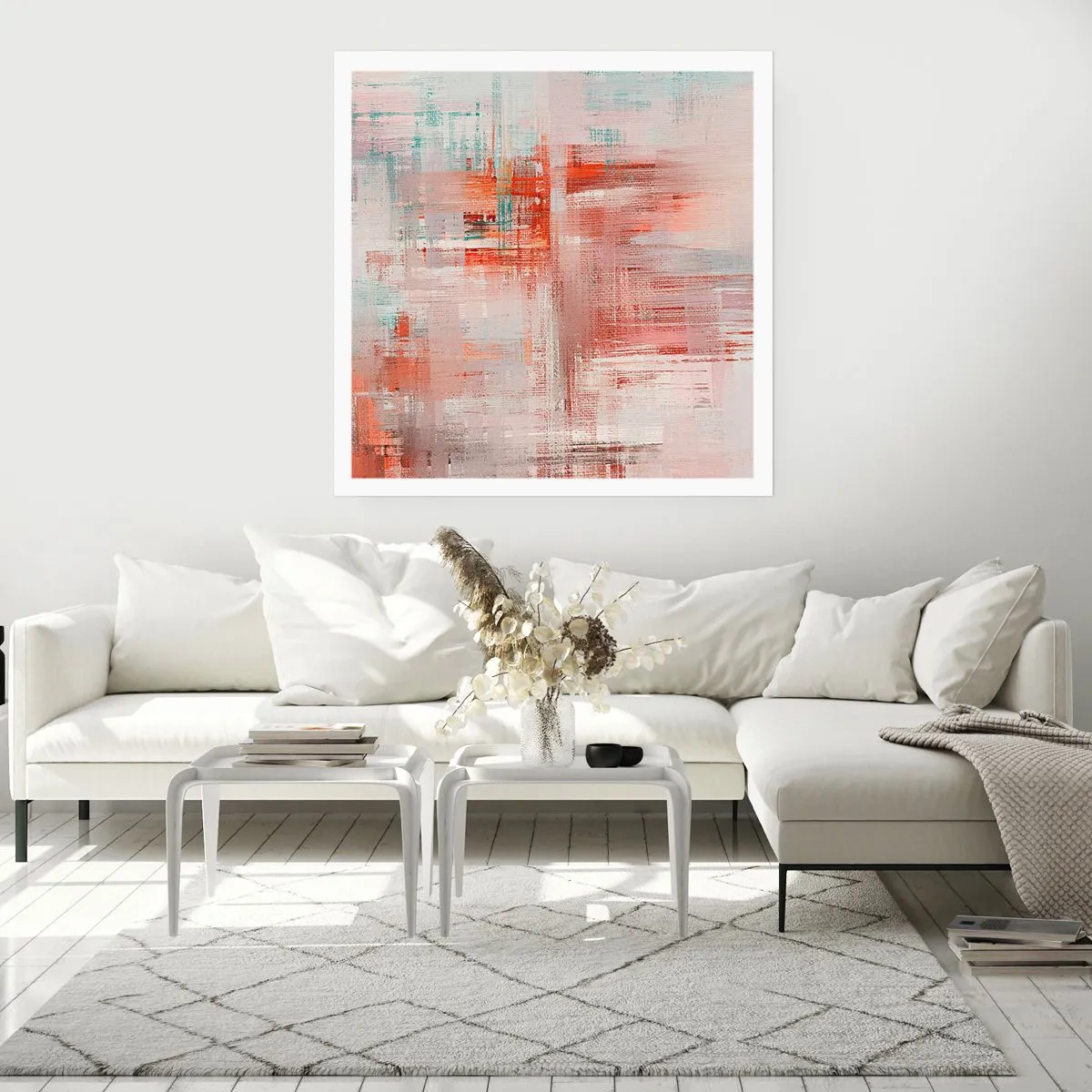 Poster - Foggy but Pink - 50x50 cm