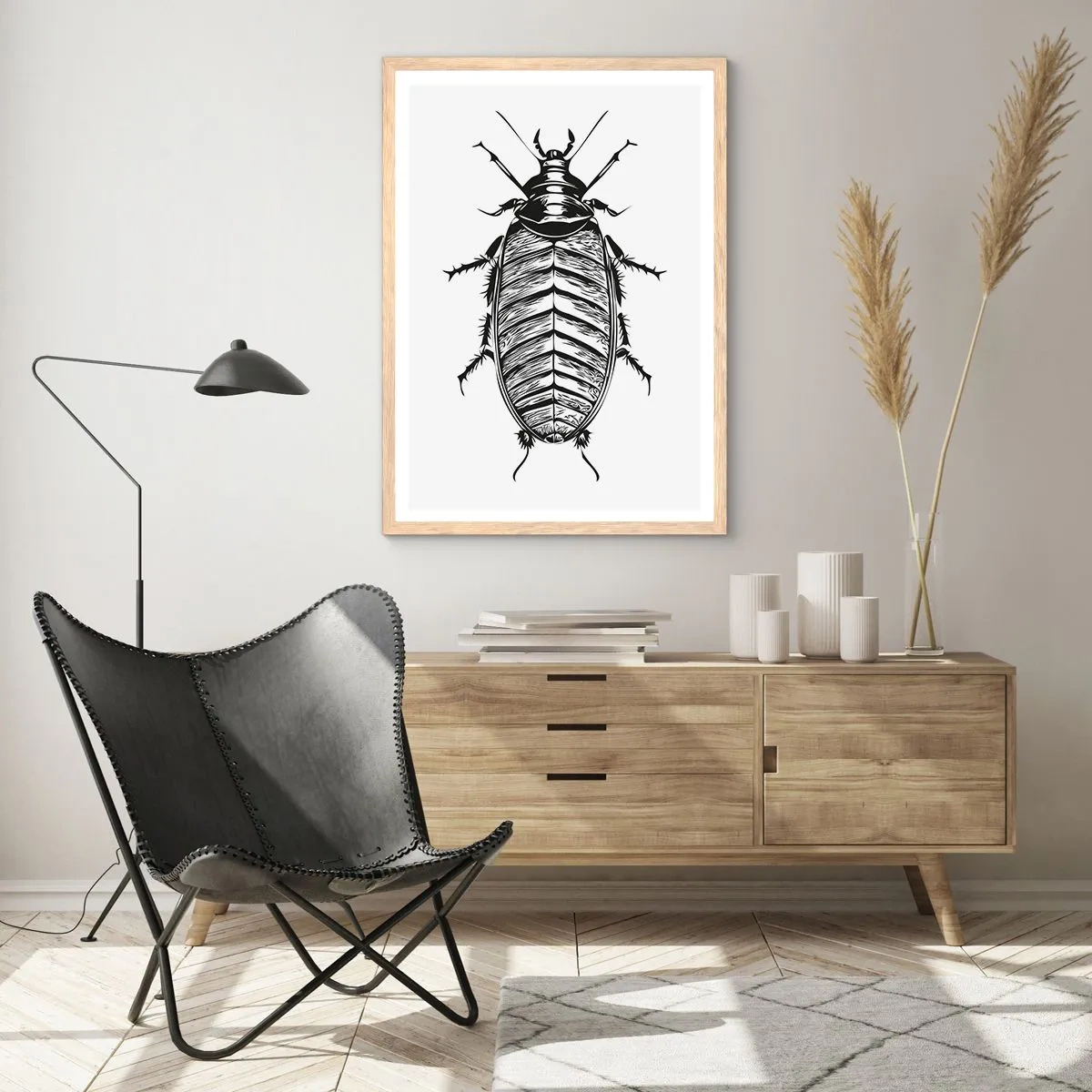 Poster in light oak frame - What a Specimen - 61x91 cm