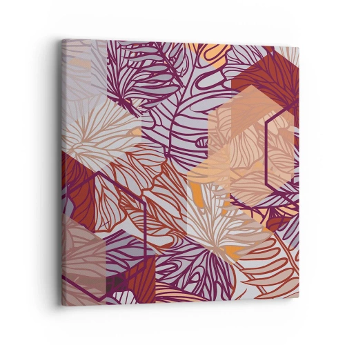 Canvas picture - Impossible Union of Geometry and Nature - 40x40 cm