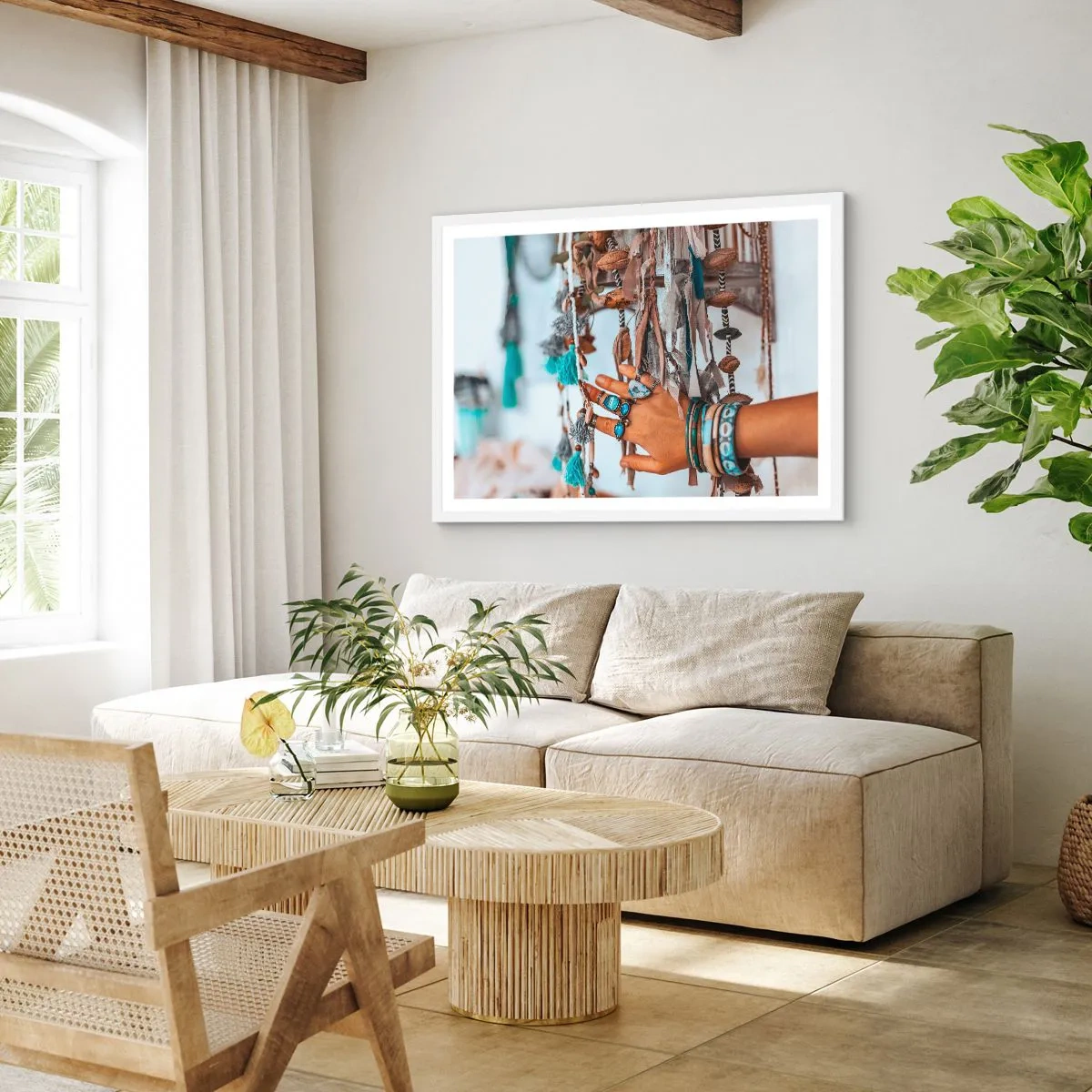 Poster in white frmae - Local Treasures - 100x70 cm