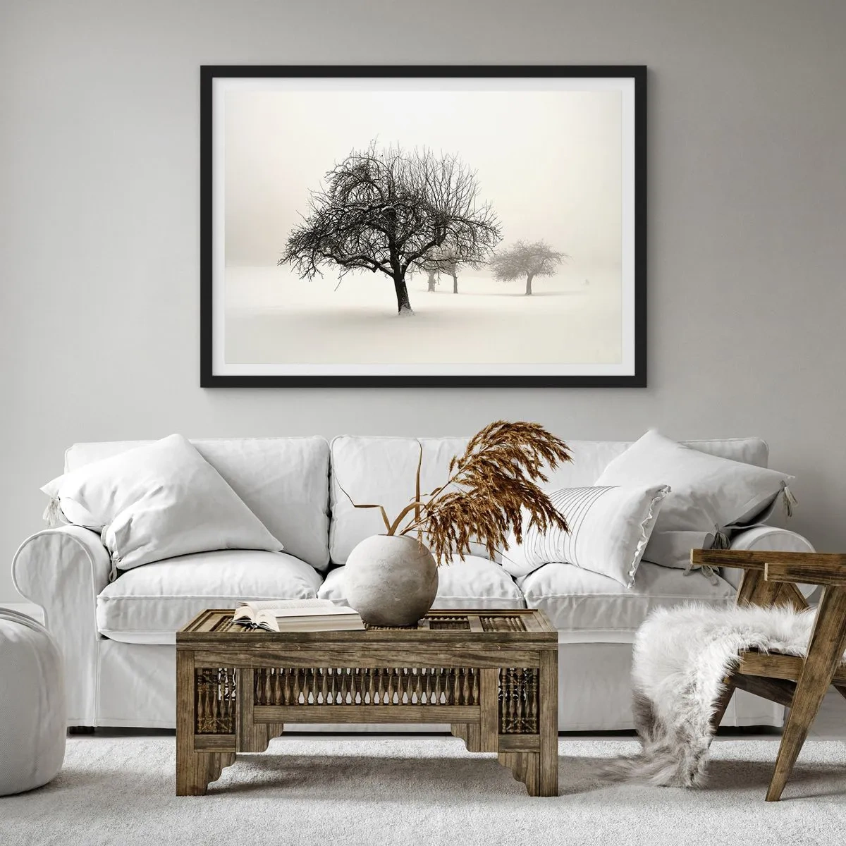 Poster in black frame - Winter Dream - 40x30 cm