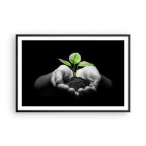Poster in black frame - I Love Nature, I Protect It - 91x61 cm