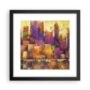Poster in black frame - Metropolitan Composition - 30x30 cm