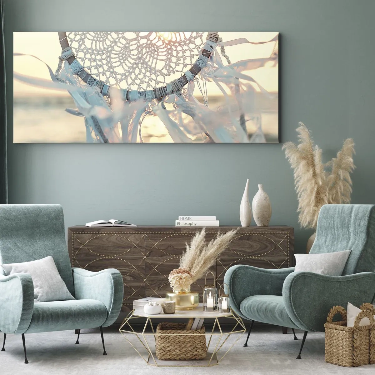 Canvas picture - Lace Totem - 100x40 cm