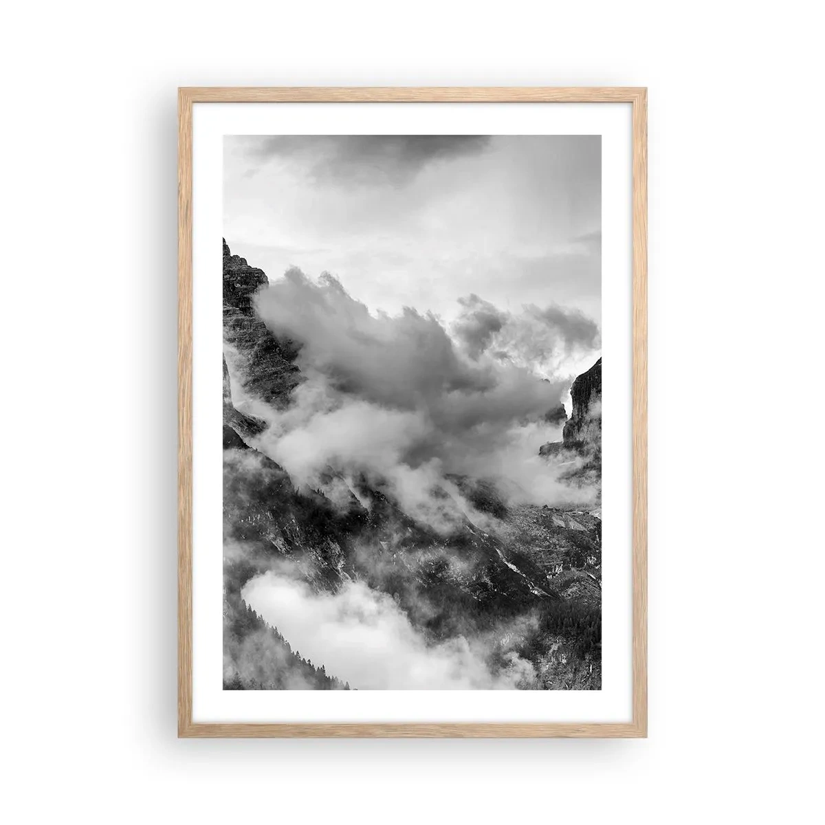 Poster in light oak frame - Beautiful and Cruel - 50x70 cm