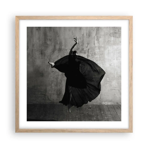 Poster in light oak frame - Full of Passion - 50x50 cm