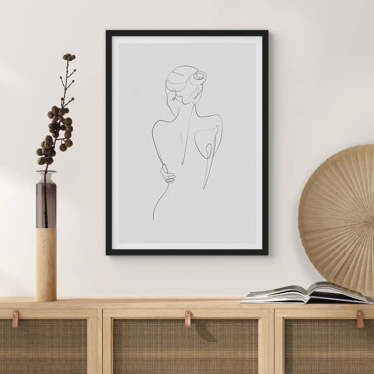 Poster in black frame - Music of the Body - 61x91 cm
