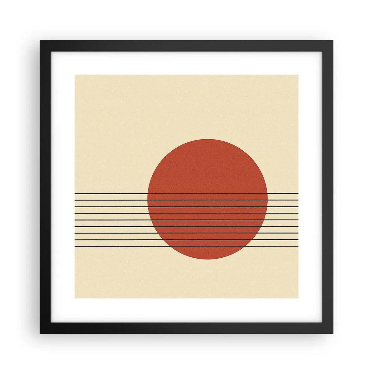 Poster in black frame - Around and Beoynd - 40x40 cm