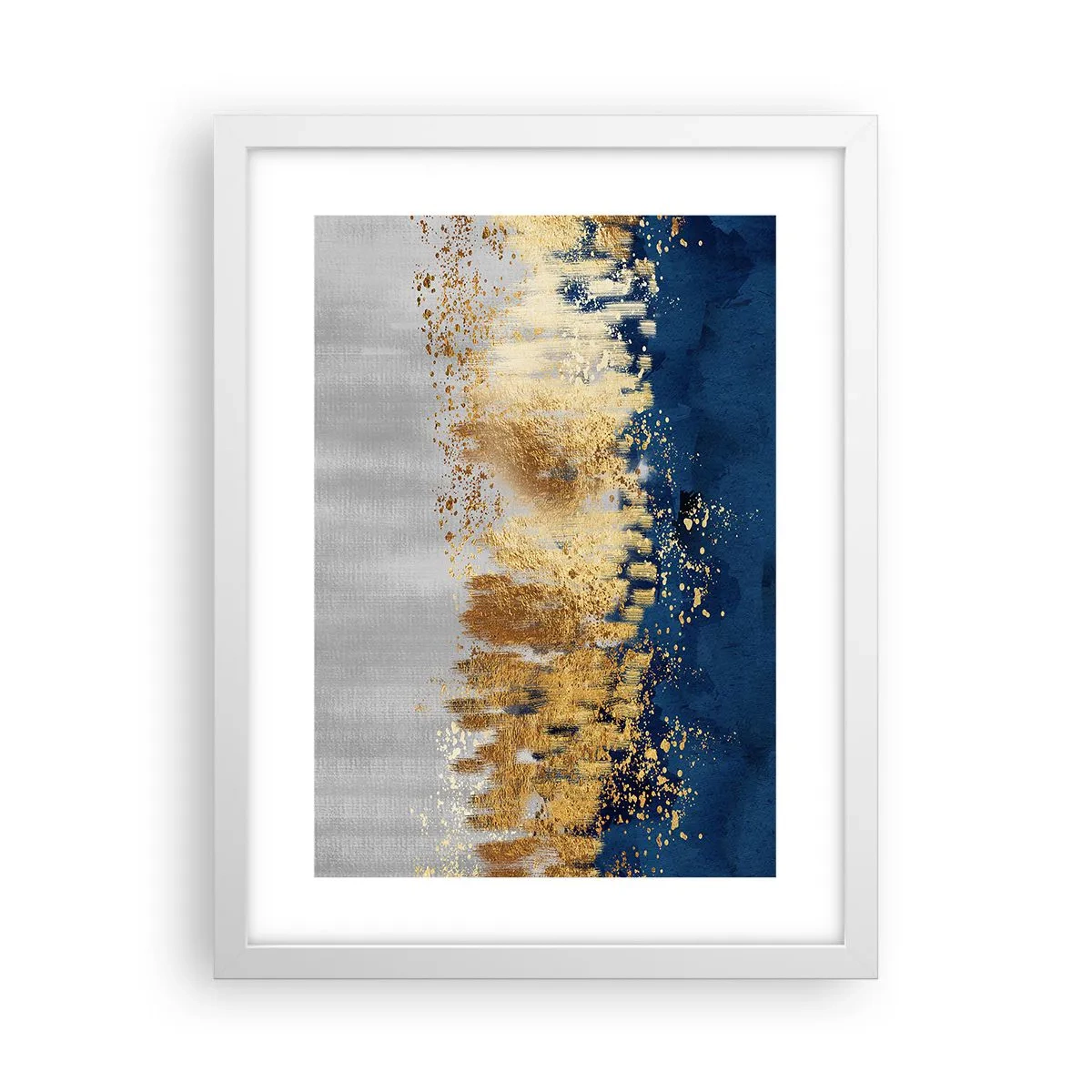 Poster in white frmae - Modern Composition and Twinkle - 30x40 cm