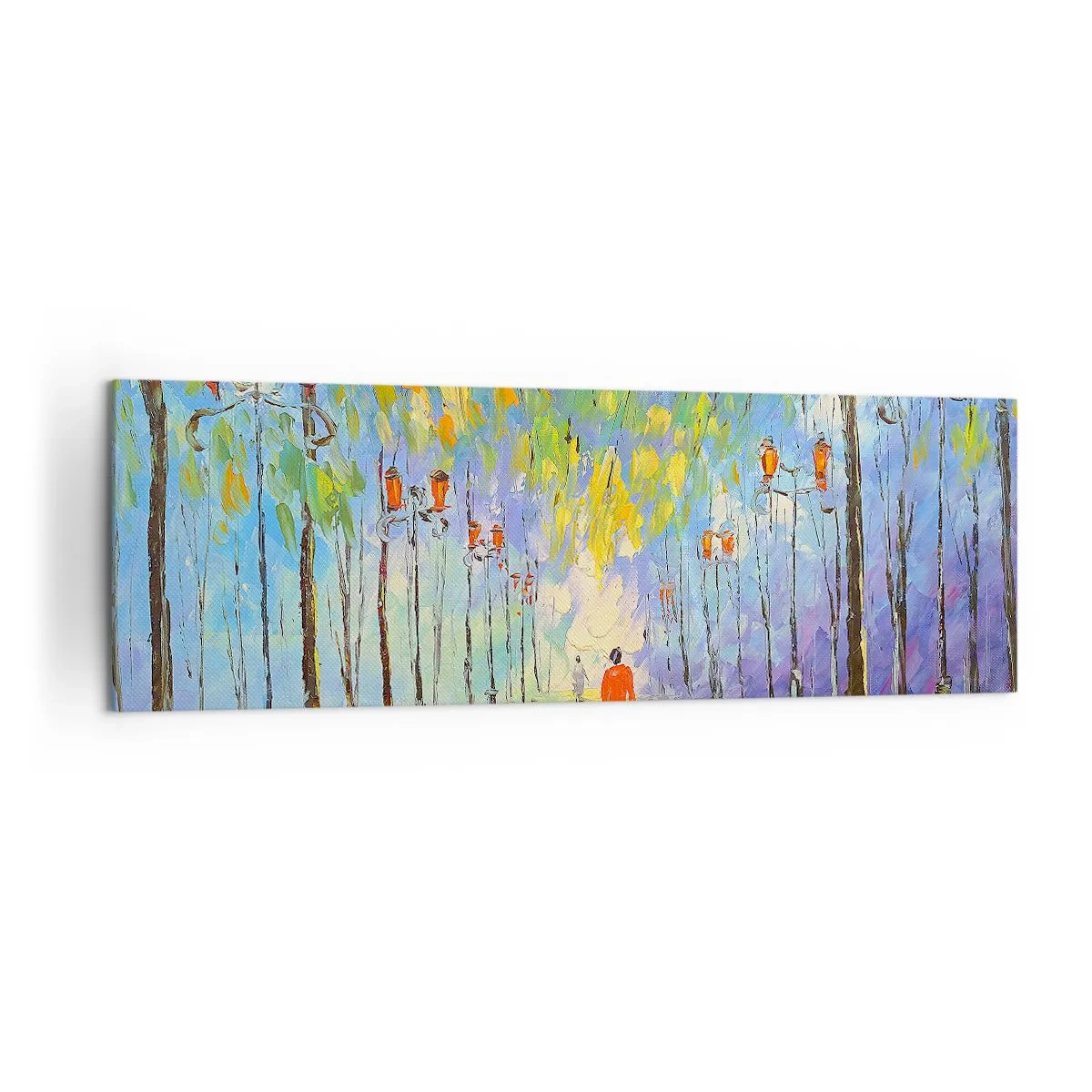 Canvas picture - Night Rain Song - 160x50 cm