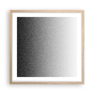Poster in light oak frame - Towards Light - 50x50 cm