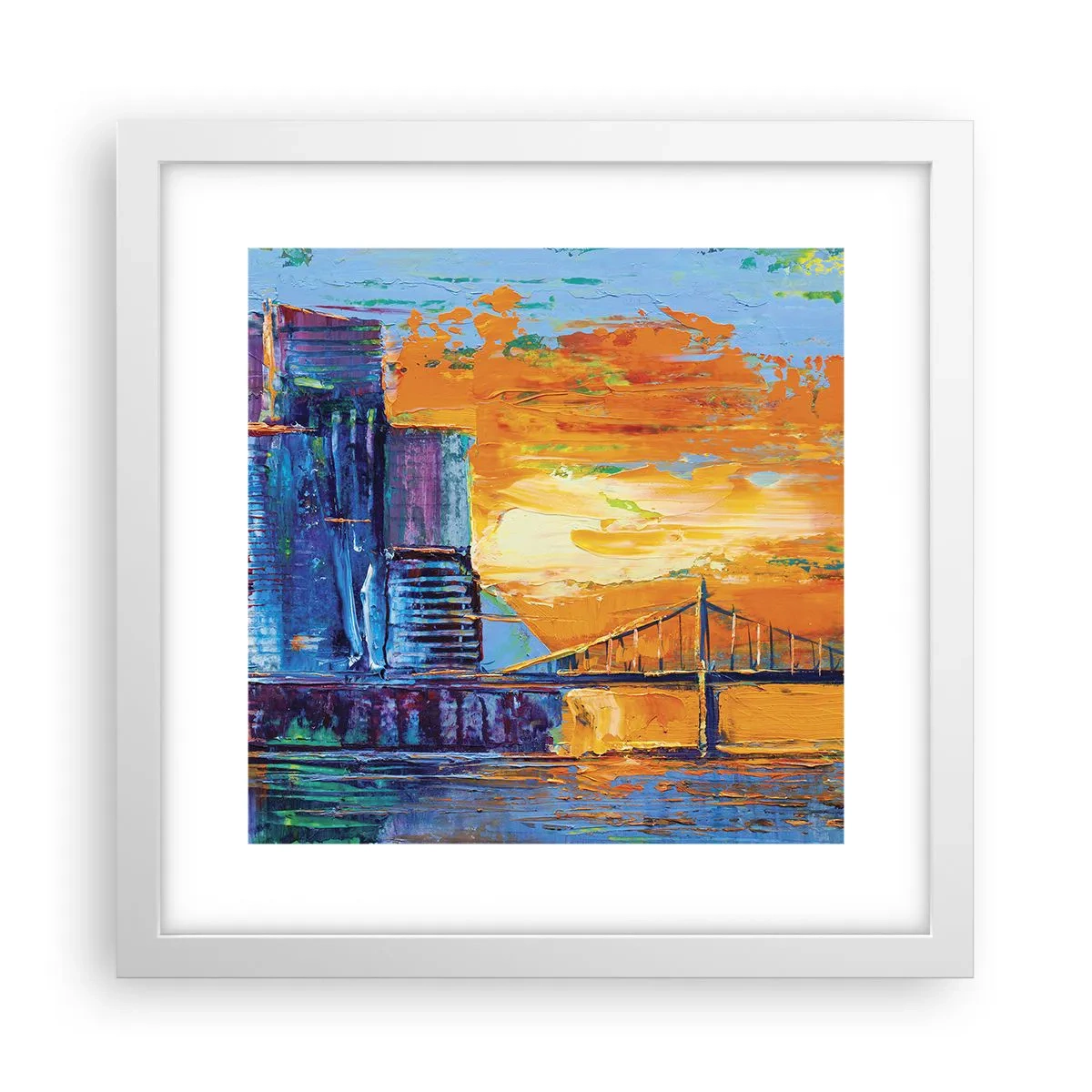 Poster in white frmae - Culture and Nature - 30x30 cm