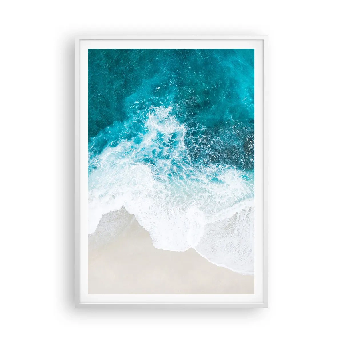 Poster in white frmae - Natural Caress - 70x100 cm