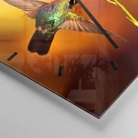 Clock face with lines