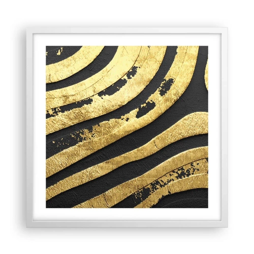 Poster in white frmae - Everything Flows - 50x50 cm