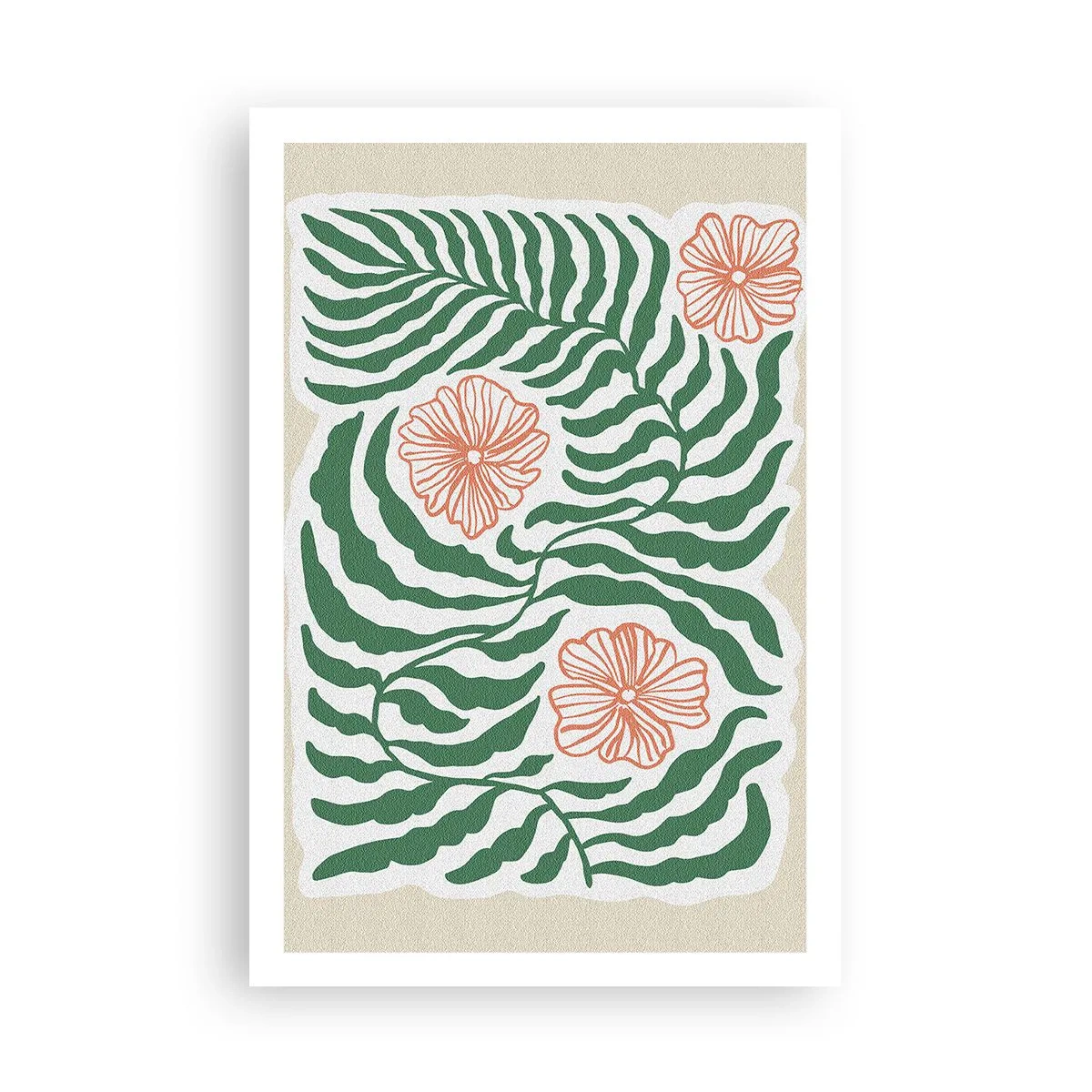 Poster - Blossoming in Green - 61x91 cm