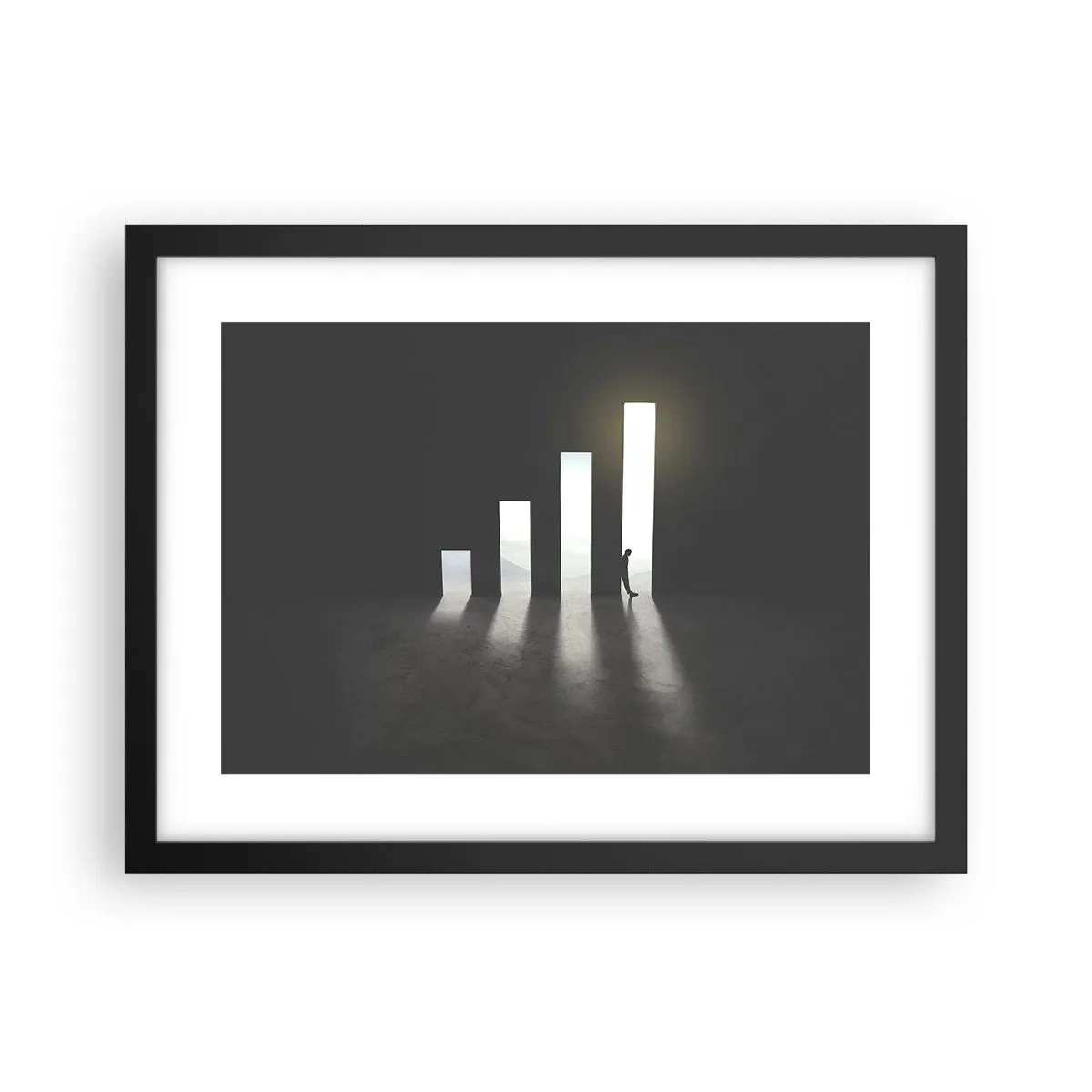Poster in black frame - Success - Impression - 40x30 cm