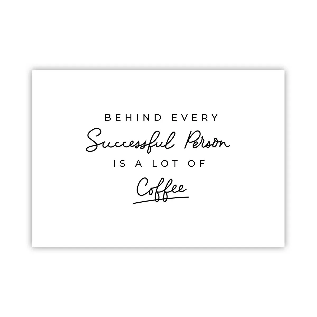 Poster - Secret of Success - 100x70 cm