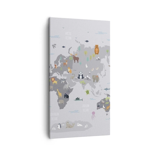 Canvas picture - Tell Me Where You Are From - 45x80 cm