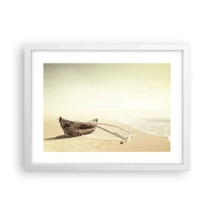 Poster in white frmae - Throwback to South Seas - 40x30 cm