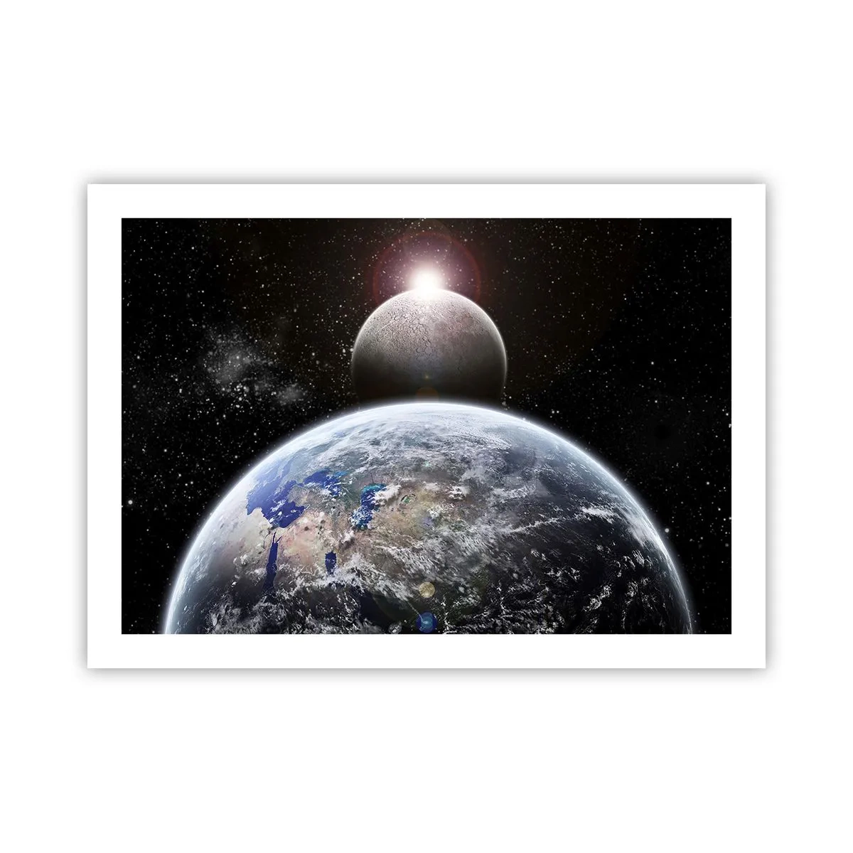 Poster - Space Landscape - Sunrise - 70x50 cm