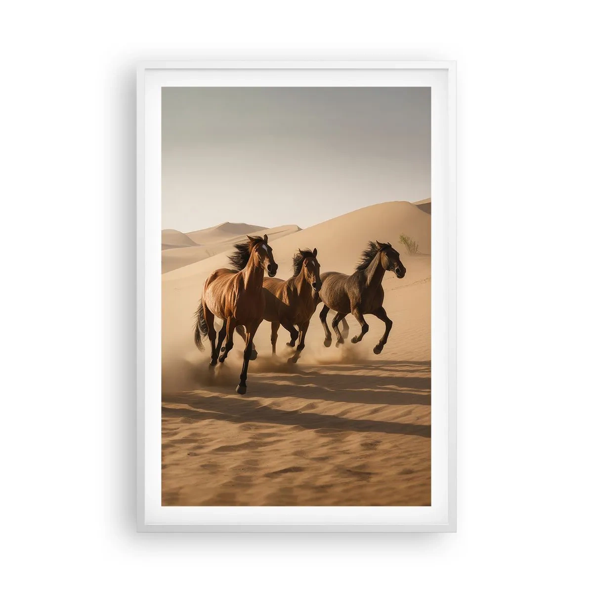 Poster in white frmae - Free as a Wind - 61x91 cm