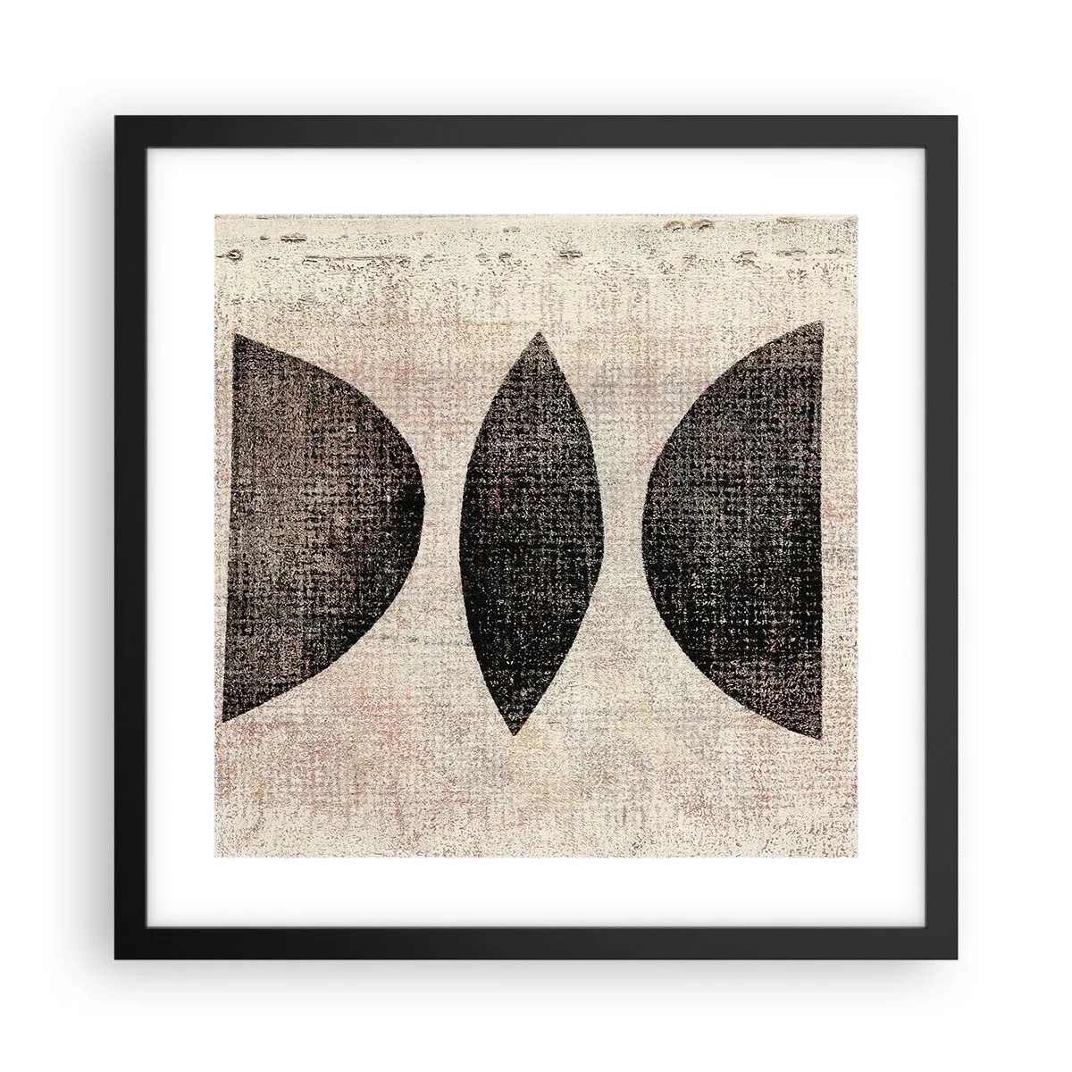 Poster in black frame - Ethnic Abstraction - 40x40 cm