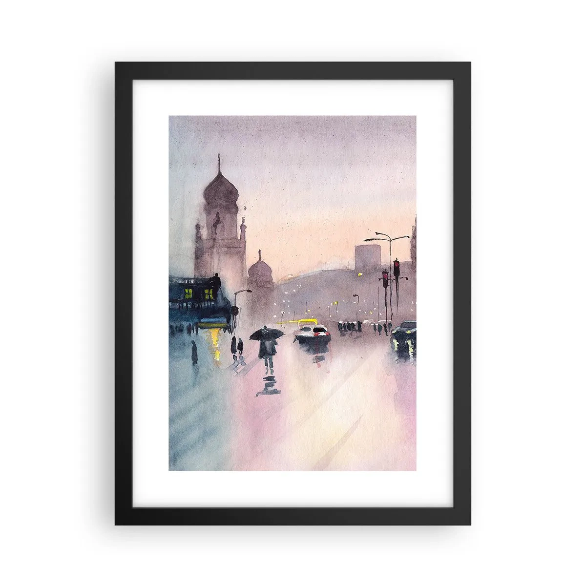 Poster in black frame - In a Rainy Fog - 30x40 cm