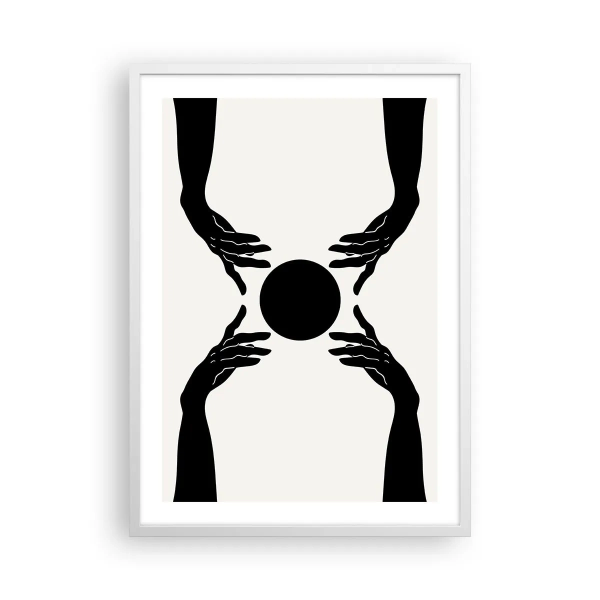 Poster in white frmae - Secret Sign - 50x70 cm