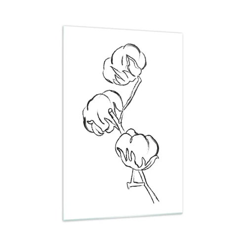 Glass picture - Cotton Fluff - 70x100 cm