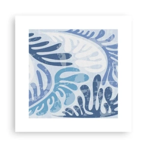 Poster - Blue Ferns - 30x30 cm