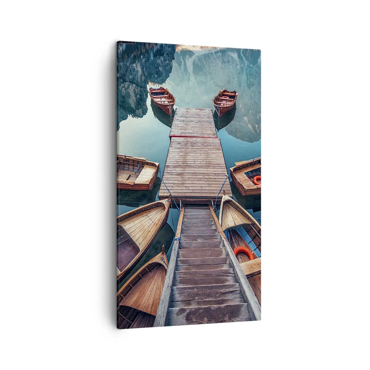 Canvas picture - Waiting at the Harbour - 45x80 cm