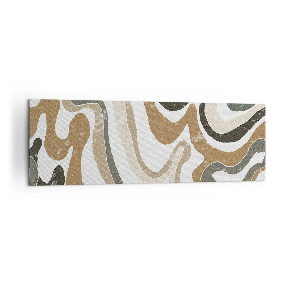 Canvas picture - Meanders of Earth Colours - 160x50 cm