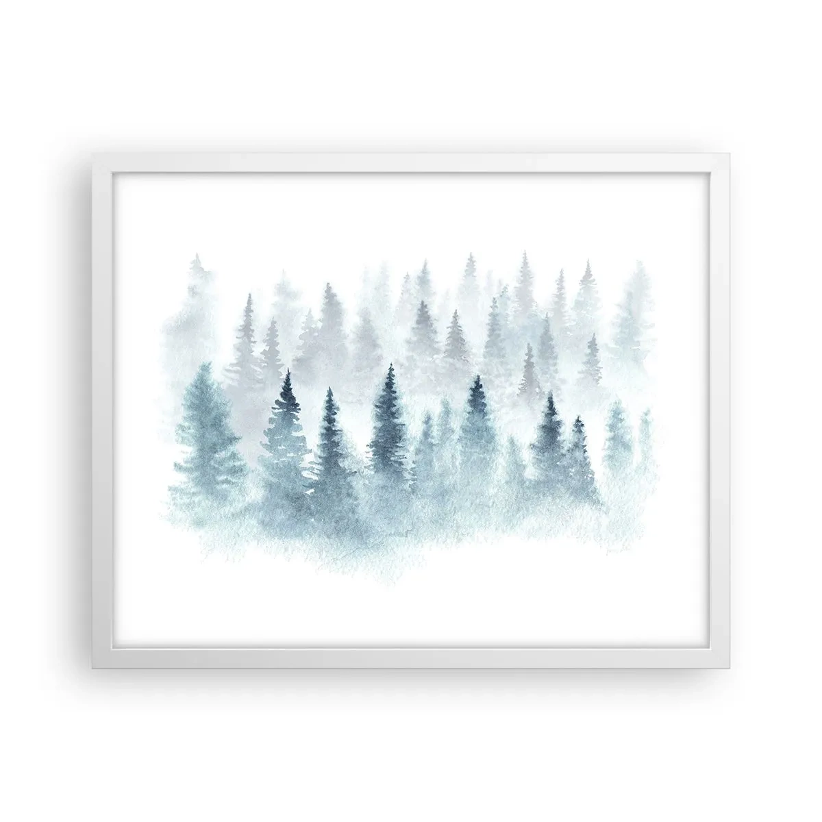 Poster in white frmae - Wrapped up in a Fog - 50x40 cm