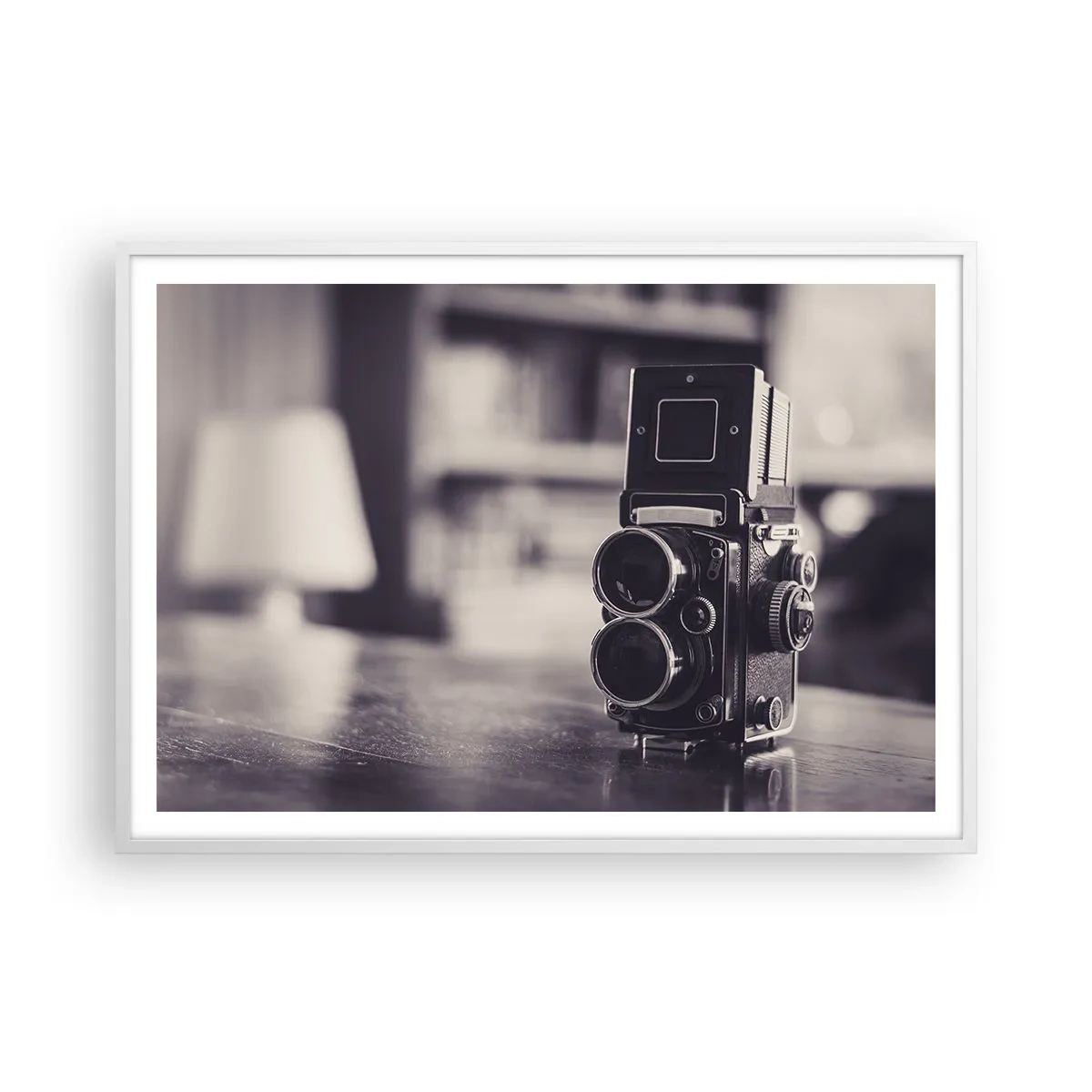 Poster in white frmae - Magic of the Old Photograph - 100x70 cm