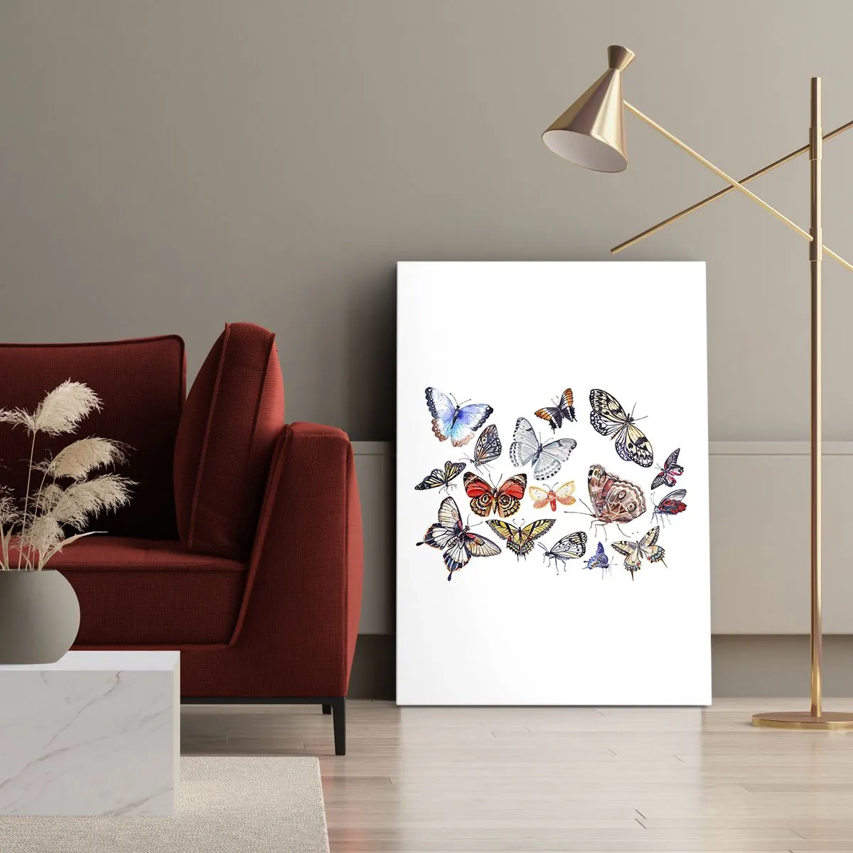 Canvas picture - Colourful Swarm - 50x70 cm