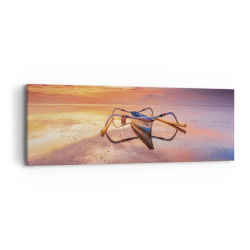 Canvas picture - Tranquility of Tropical Evening - 90x30 cm